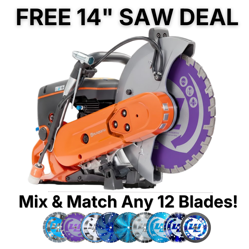 FREE 14" SAW DEAL: MIX AND MATCH DIAMOND BLADES - 14-inch