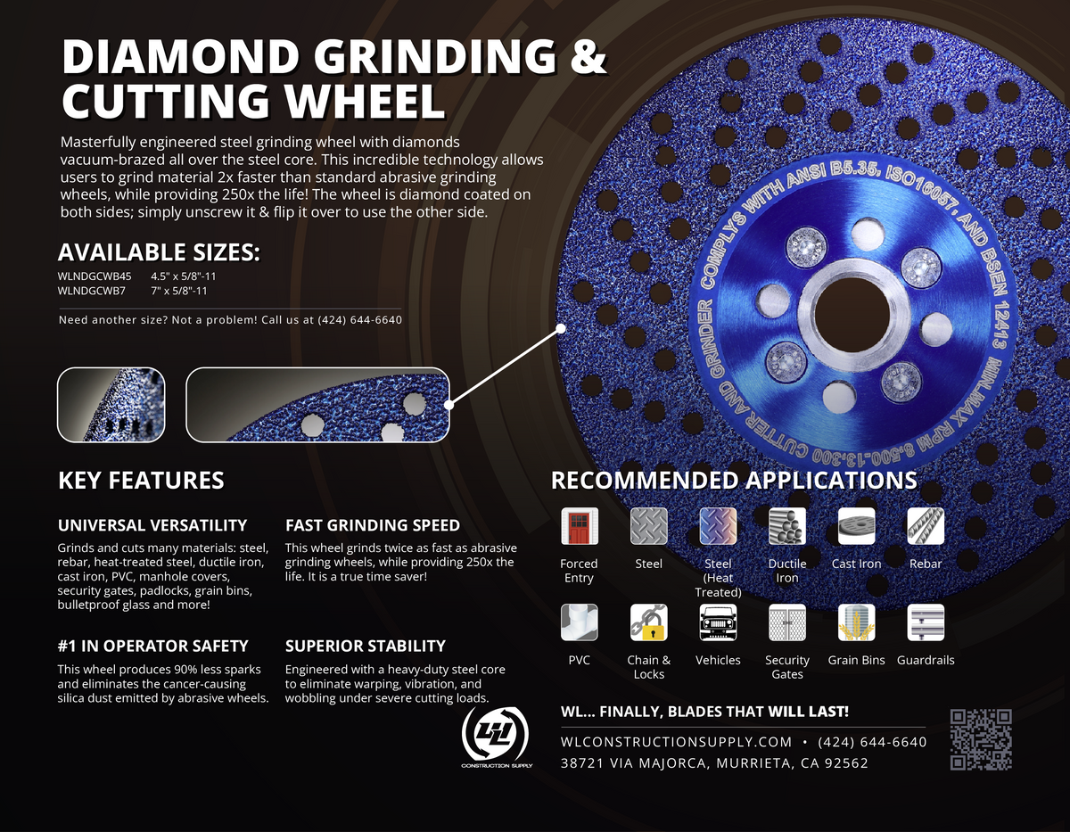 DIAMOND GRINDING - CUTTING WHEEL