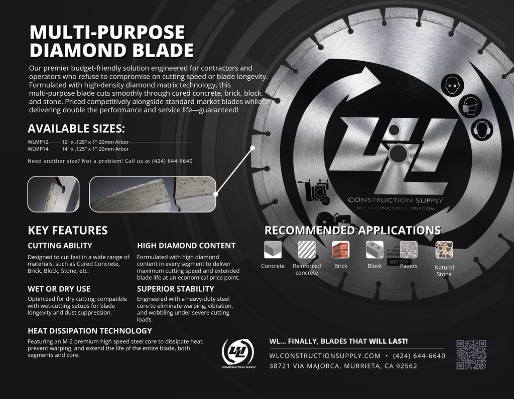 MULTI-PURPOSE DIAMOND BLADE