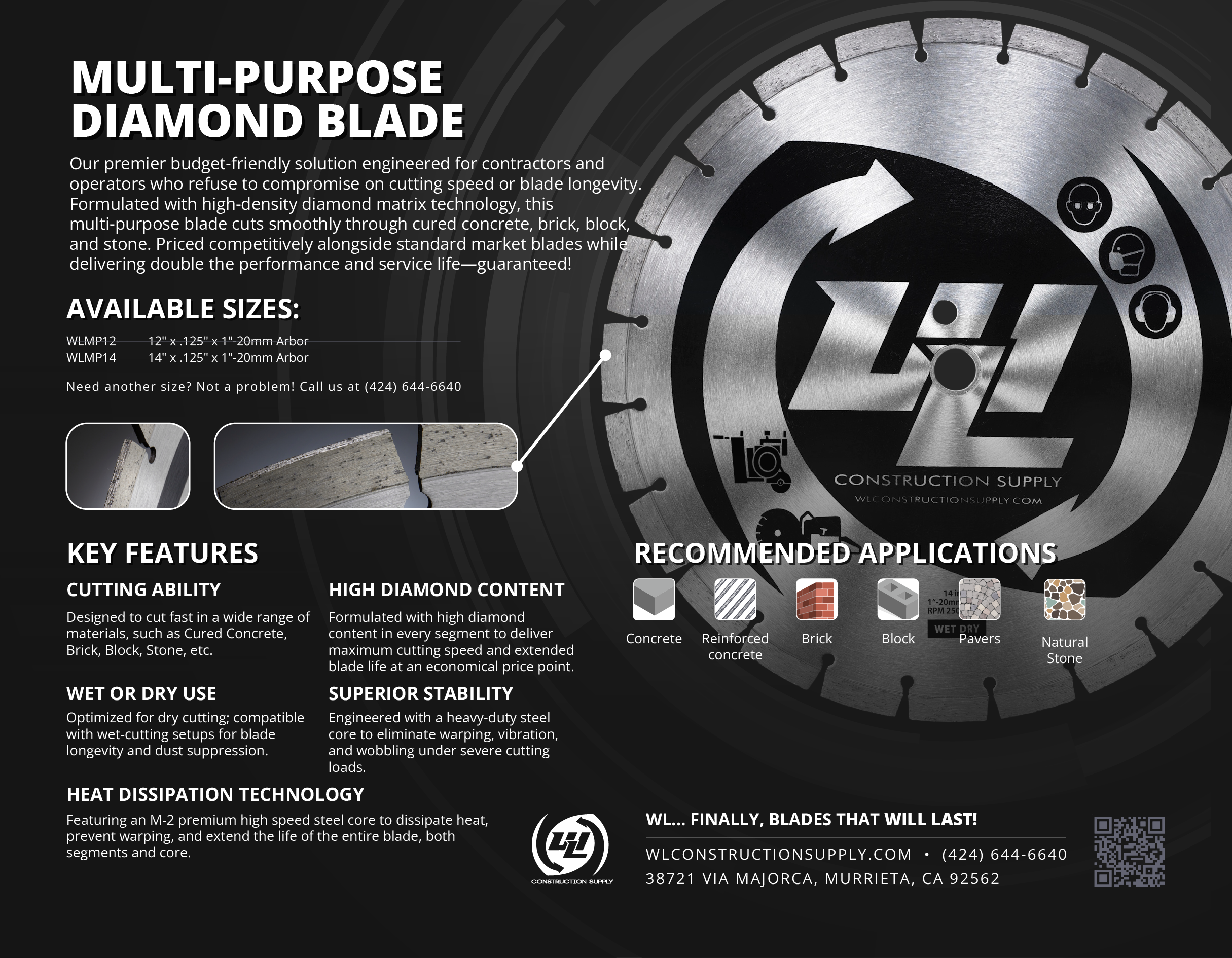 MULTI-PURPOSE DIAMOND BLADE