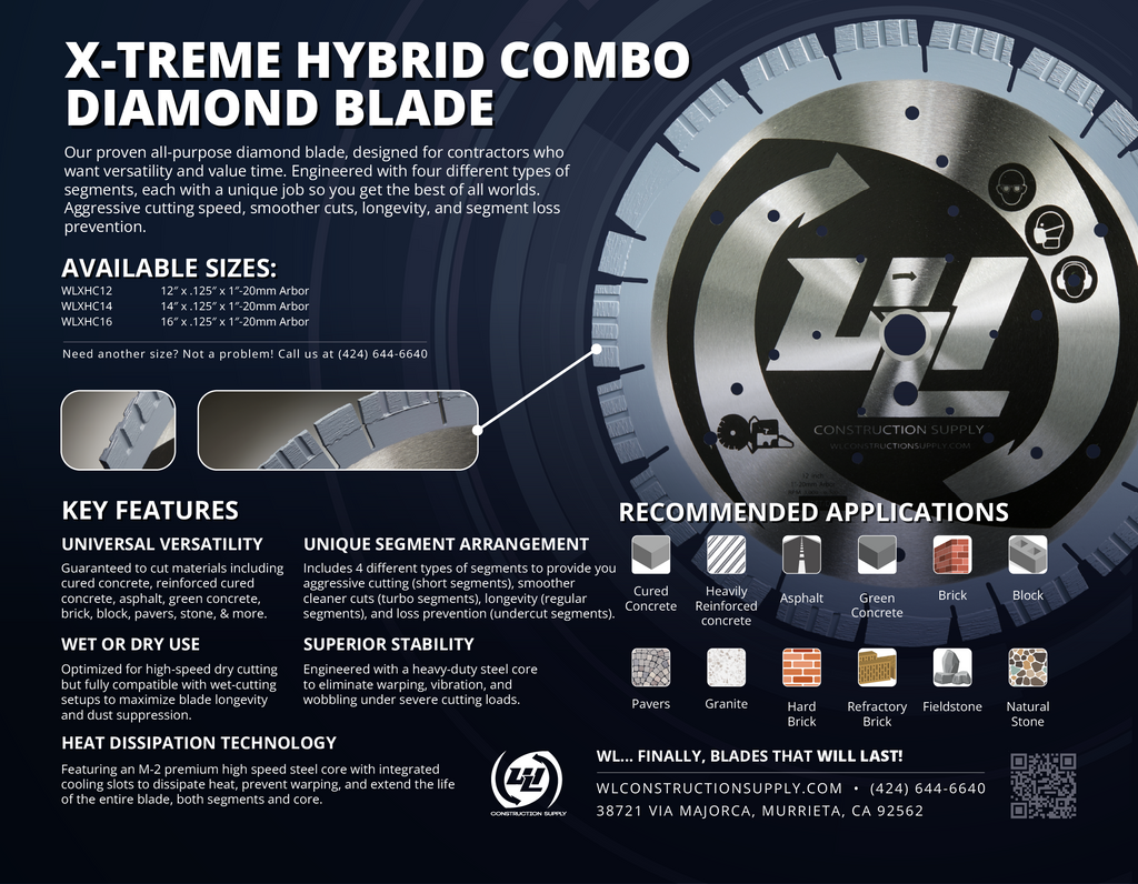 X-TREME HYBRID COMBO DIAMOND BLADE