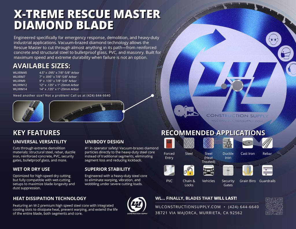 X-TREME RESCUE MASTER DIAMOND BLADE