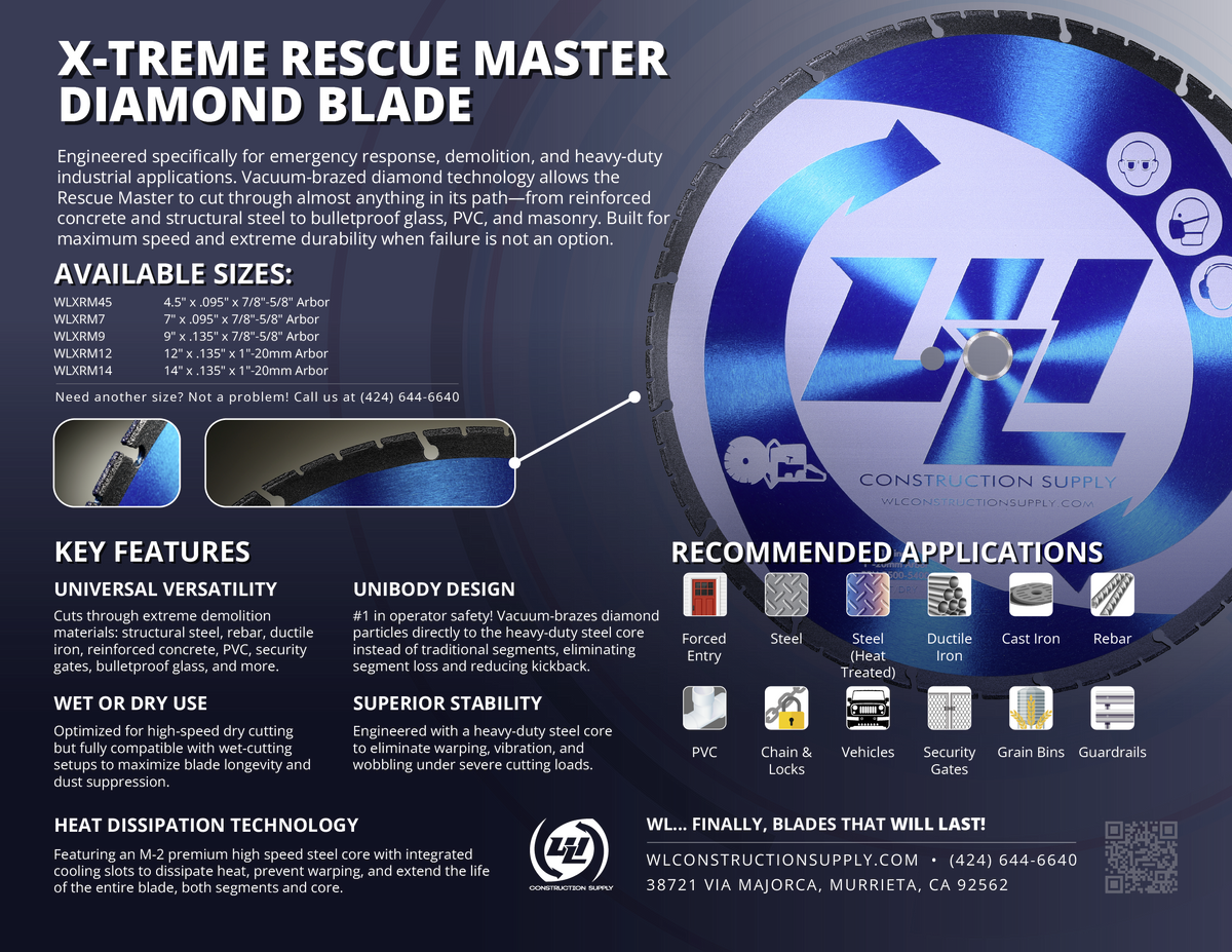 X-TREME RESCUE MASTER DIAMOND BLADE
