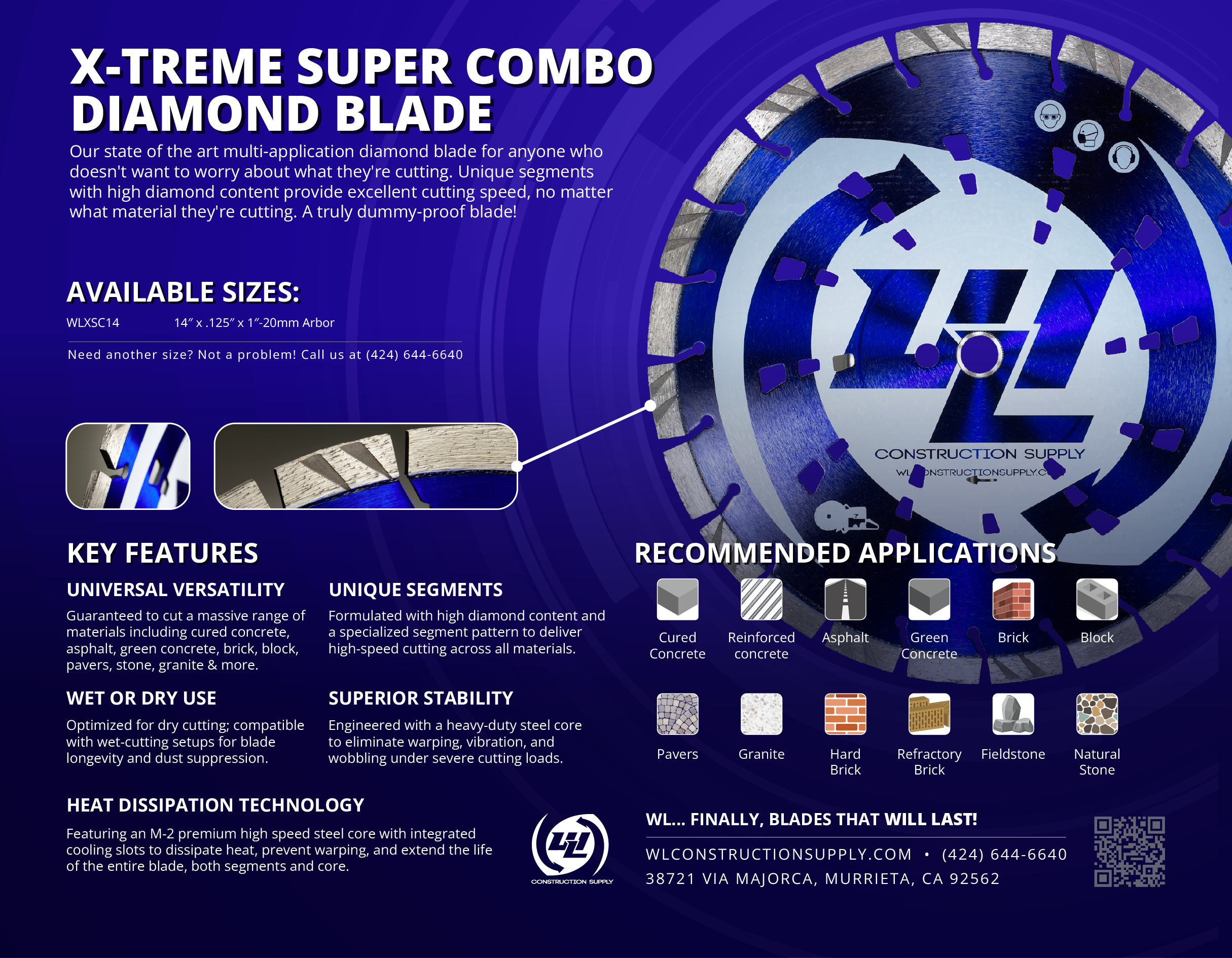 X-TREME SUPER COMBO DIAMOND BLADE