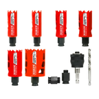 DIABLO CARBIDE TIPPED HOLE SAW KIT - 9pcs