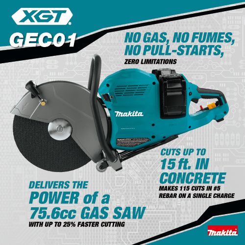 MAKITA 80V MAX XGT® BRUSHLESS POWER CUTTER 2 BATTERY KIT - 14-inch