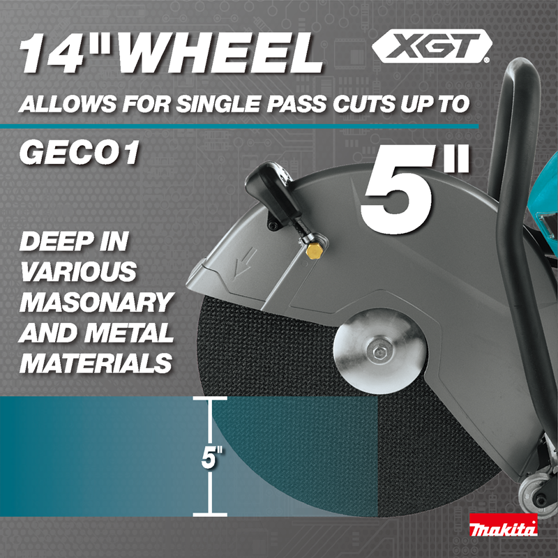 MAKITA 80V MAX XGT® BRUSHLESS POWER CUTTER 2 BATTERY KIT - 14-inch