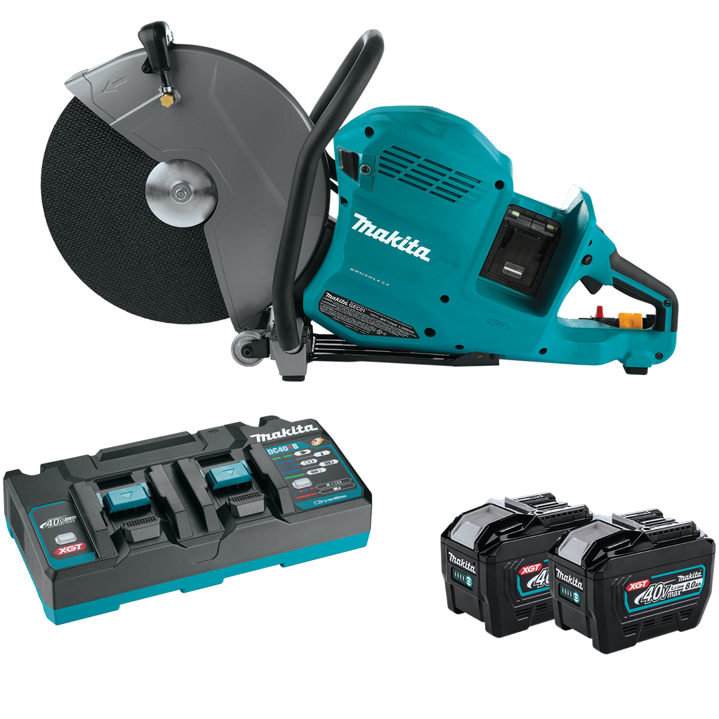 MAKITA 80V MAX XGT® BRUSHLESS POWER CUTTER 2 BATTERY KIT - 14-inch