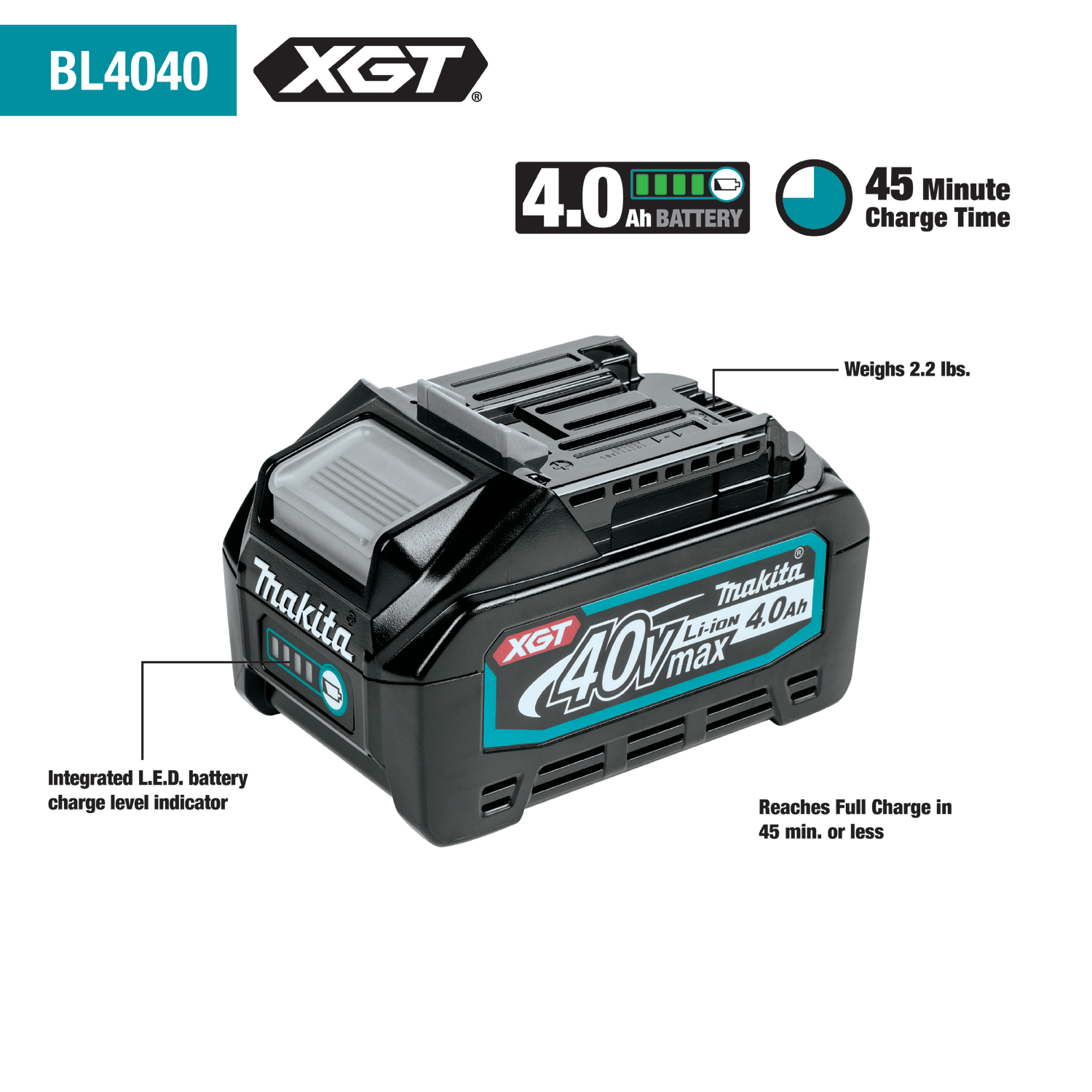 MAKITA 40V MAX XGT® BRUSHLESS RECIPROCATING SAW BATTERY KIT