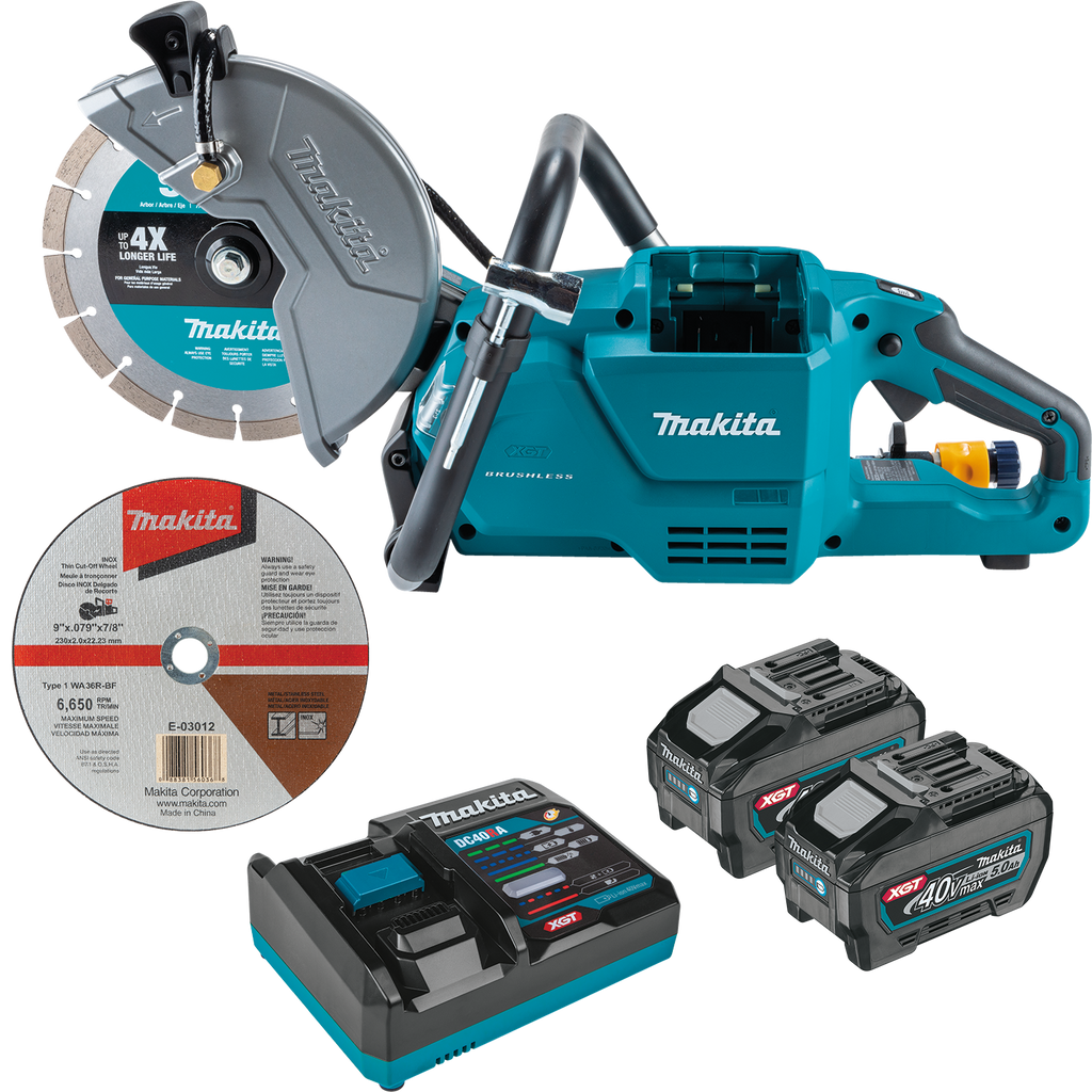 MAKITA 80V MAX XGT® BRUSHLESS POWER CUTTER 2 BATTERY KIT - 9-inch