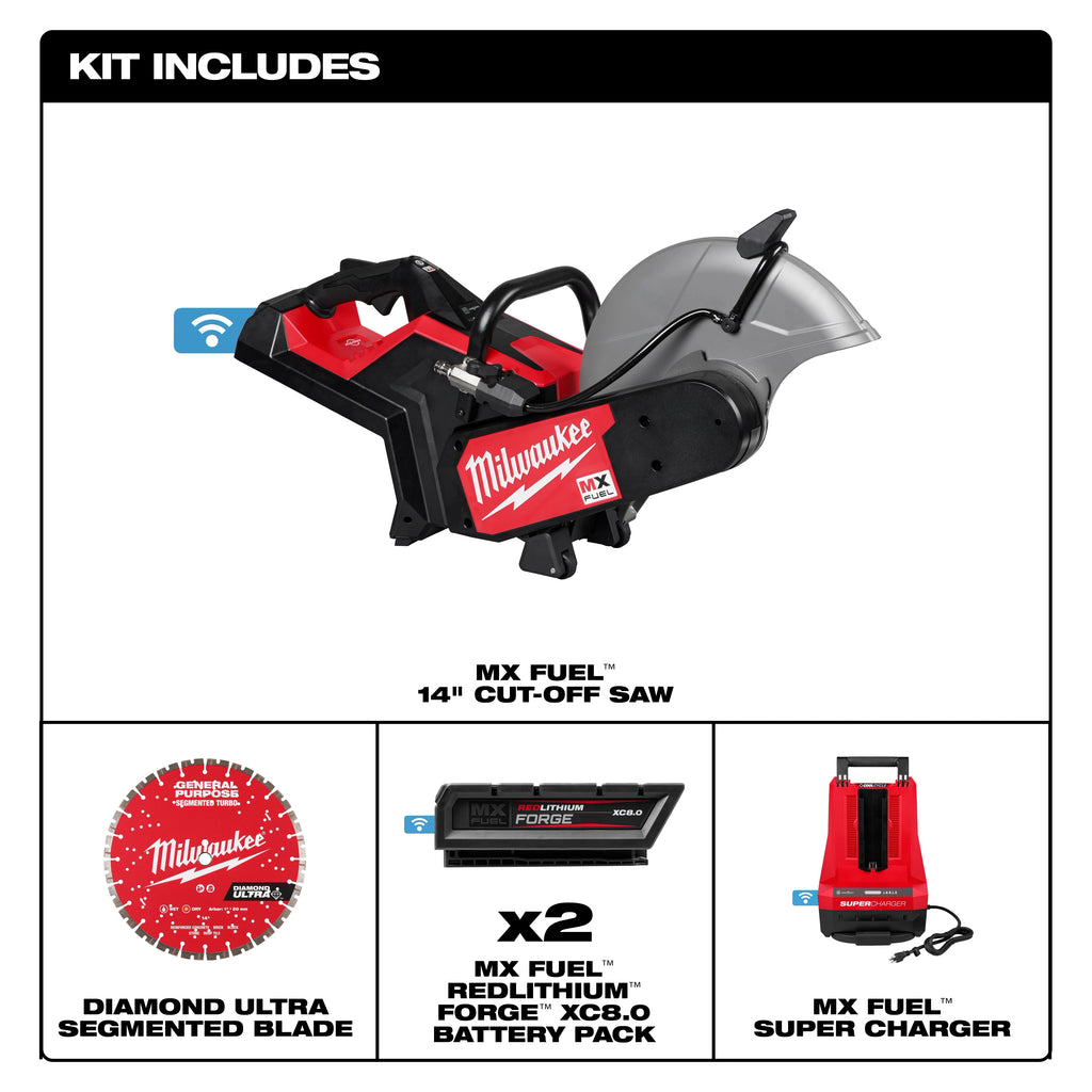 MILWAUKEE MX FUEL™ CUT-OFF SAW 2 BATTERY KIT - 14-inch