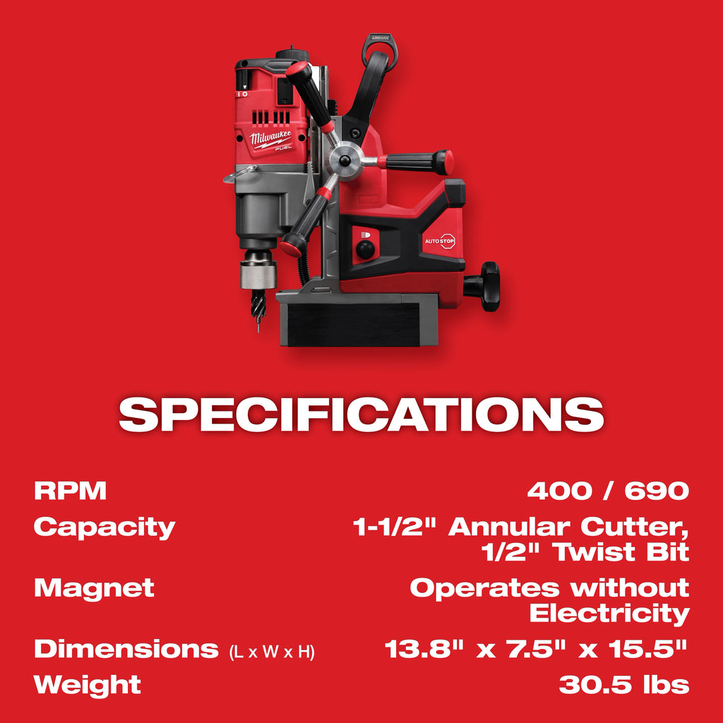 MILWAUKEE M18 FUEL™ MAGNETIC DRILL 2 BATTERY KIT
