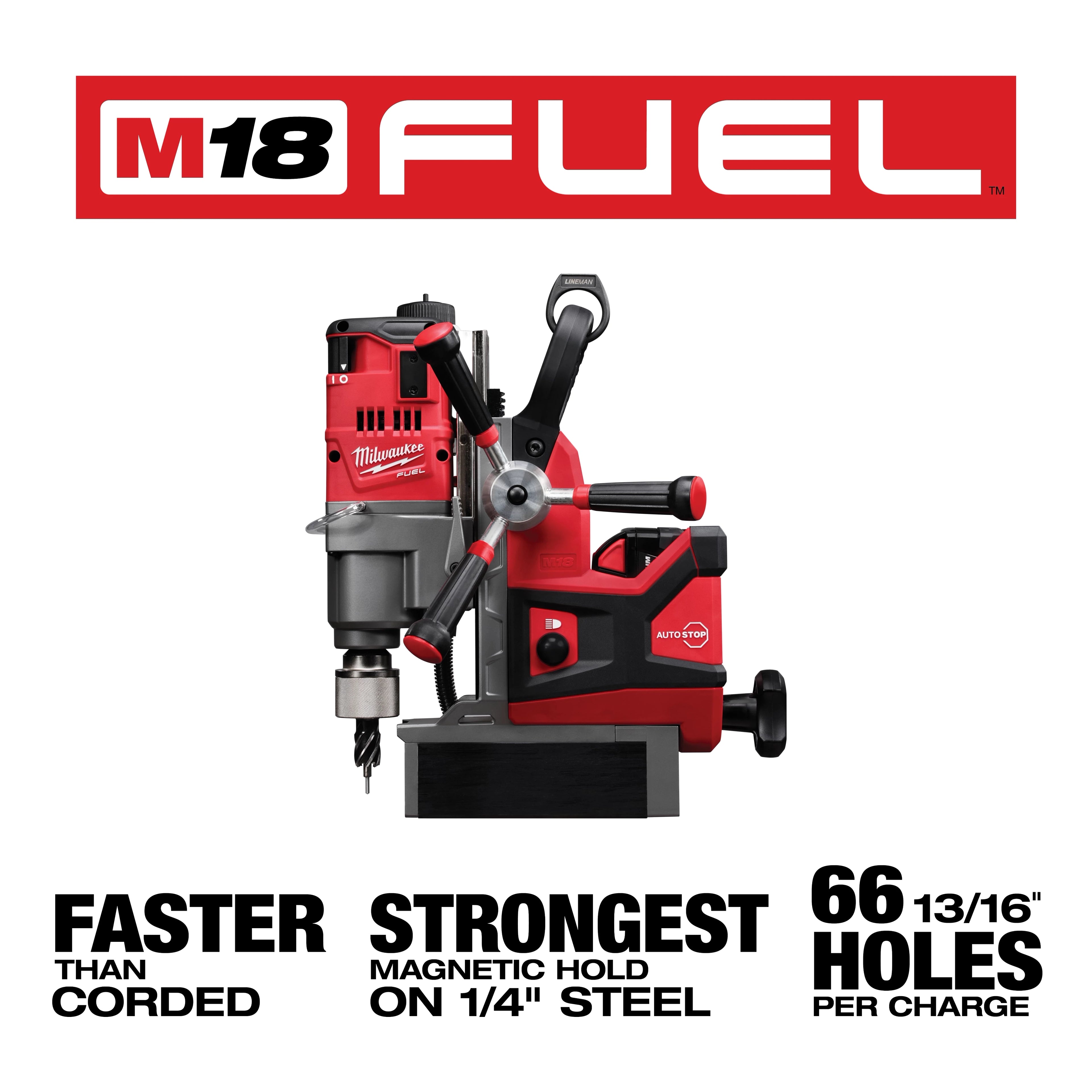 MILWAUKEE M18 FUEL™ MAGNETIC DRILL 2 BATTERY KIT