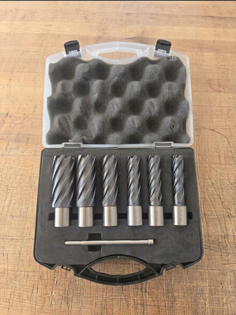 TIALN COATED ANNULAR CUTTERS - 7PC KIT
